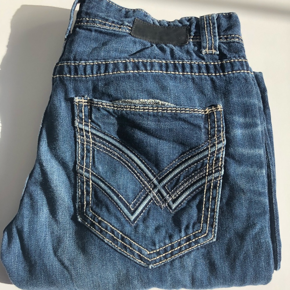 Men’s Buckle Black Jeans
